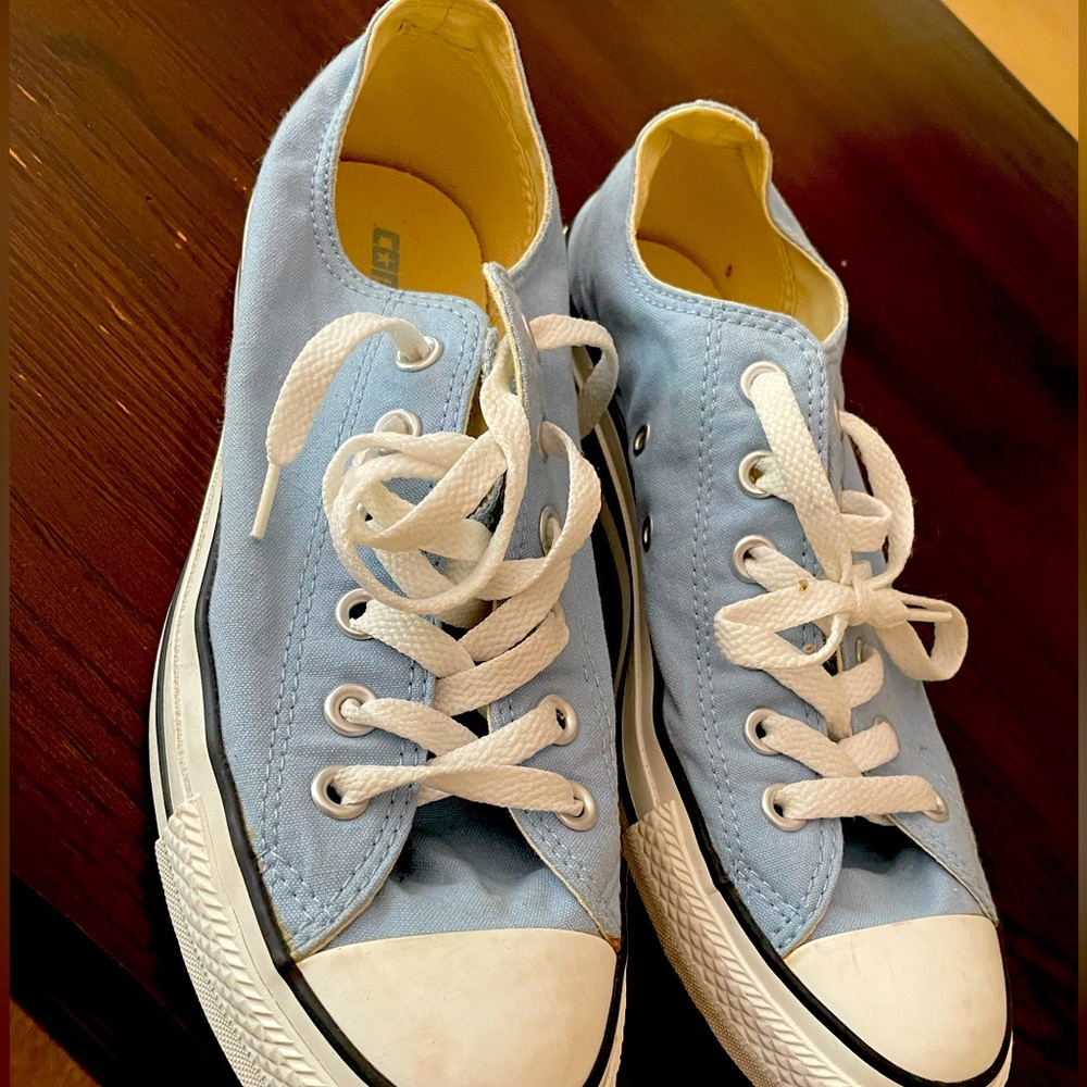 Converse All Stars Size M6.5 W8.5 Never Worn No Tags Soft Beautiful Baby Blue!
